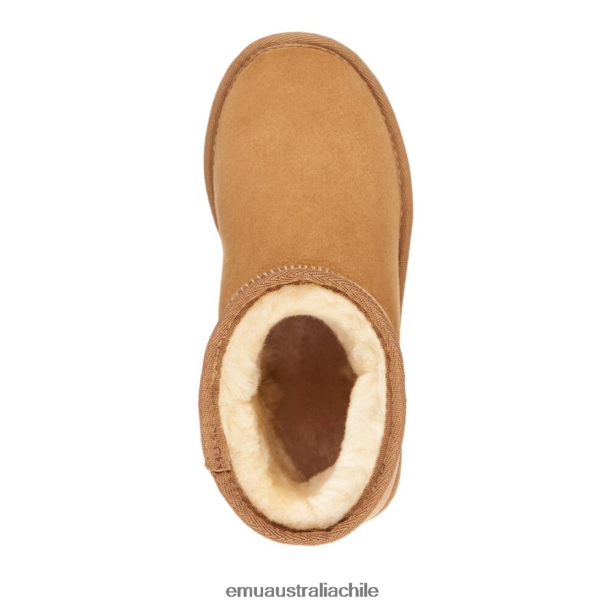 EMU Australia hombres aguijón de platino mini zapatos castaña 8PR6L50