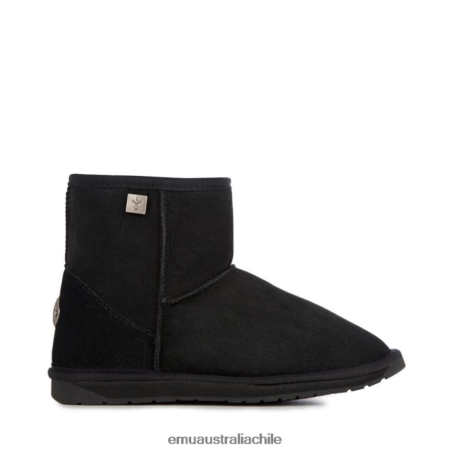 EMU Australia hombres aguijón de platino mini zapatos negro 8PR6L51