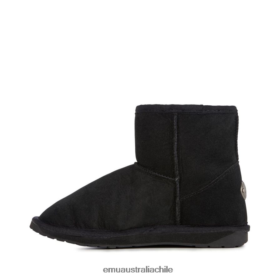 EMU Australia hombres aguijón de platino mini zapatos negro 8PR6L51