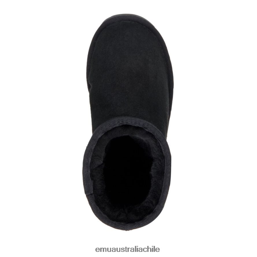 EMU Australia hombres aguijón de platino mini zapatos negro 8PR6L51