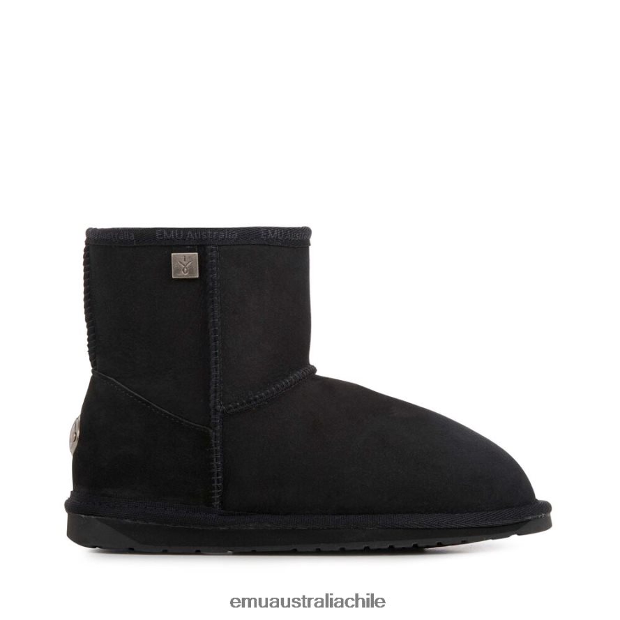 EMU Australia mujer aguijón platino delgado mini zapatos negro 8PR6L2