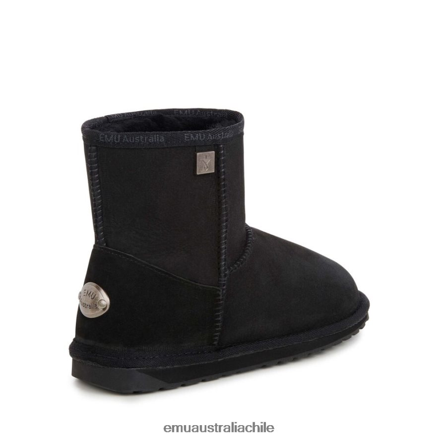 EMU Australia mujer aguijón platino delgado mini zapatos negro 8PR6L2