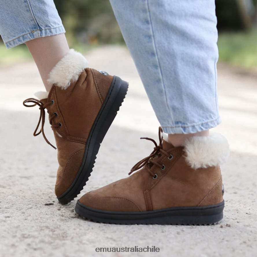 EMU Australia mujer brazalete de cobre platino zapatos castaña 8PR6L7