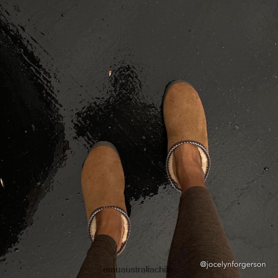 EMU Australia mujer desgaste del interior de platino zapatos castaña 8PR6L6