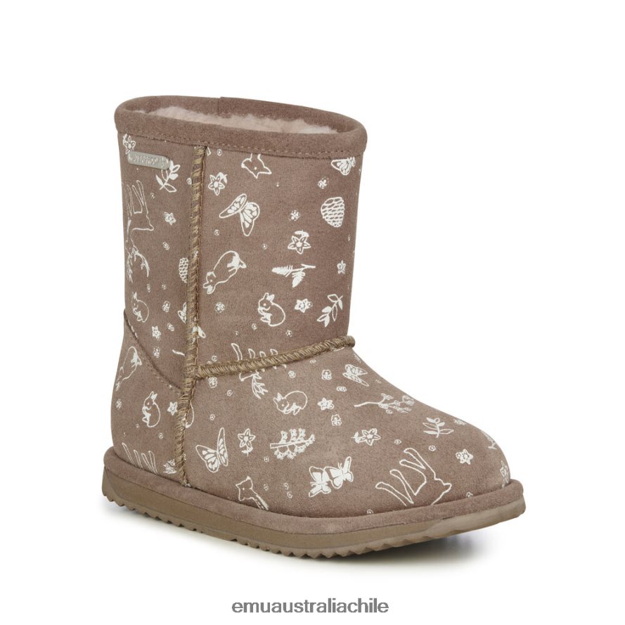 EMU Australia niños Brumby del bosque zapatos champiñón 8PR6L62