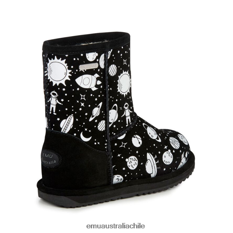 EMU Australia niños Brumby del espacio exterior zapatos negro 8PR6L63