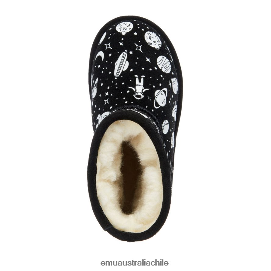 EMU Australia niños Brumby del espacio exterior zapatos negro 8PR6L63