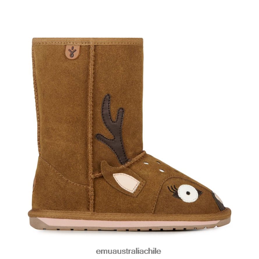 EMU Australia niños ciervo zapatos castaña 8PR6L66
